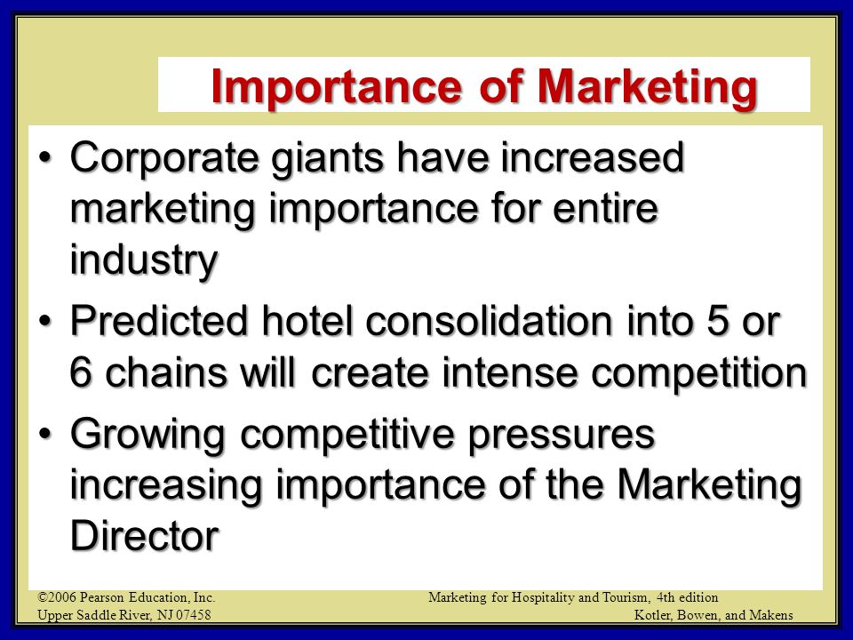 The relevance of marketing in post consolidation